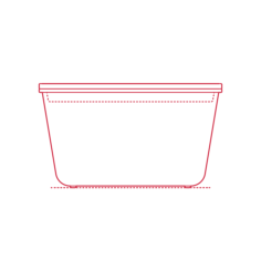 Objects Food Containers Ikea 365 Food Container Rectangle 61 Oz Sketch Svg Vector, Free Vectors File